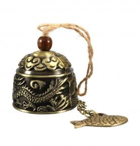 HiMo Vintage Dragon Fengshui Bell Toy Good Luck Bless Home Garden Hanging Windchime
